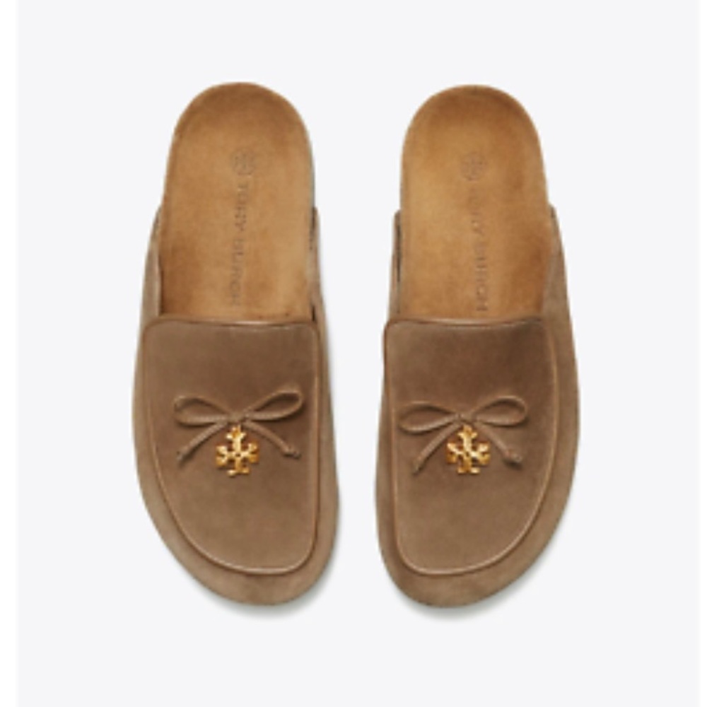 Tory Burch Charm Mule. Color:River Rock. Size 11